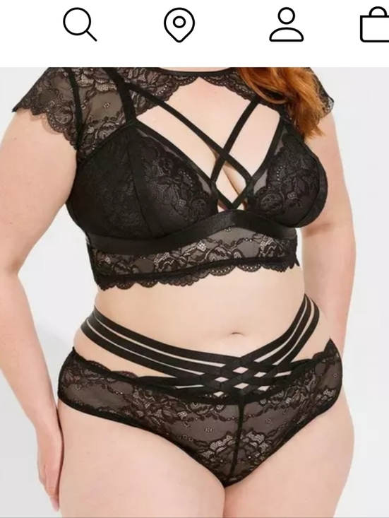 torrid Other - #101 Torrid 2 Plus Size Black Lace Panty